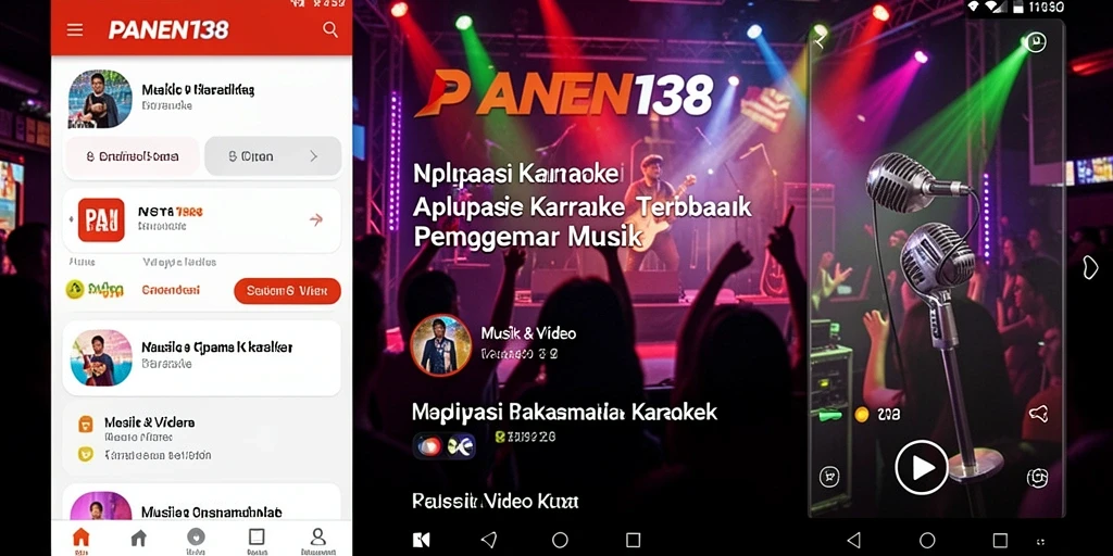 Antarmuka pengguna yang intuitif dengan pilihan lagu karaoke yang lengkap.