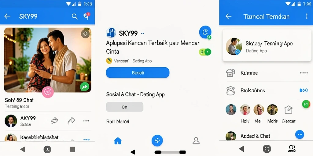Antarmuka pengguna SKY99 yang menarik dan mudah digunakan.