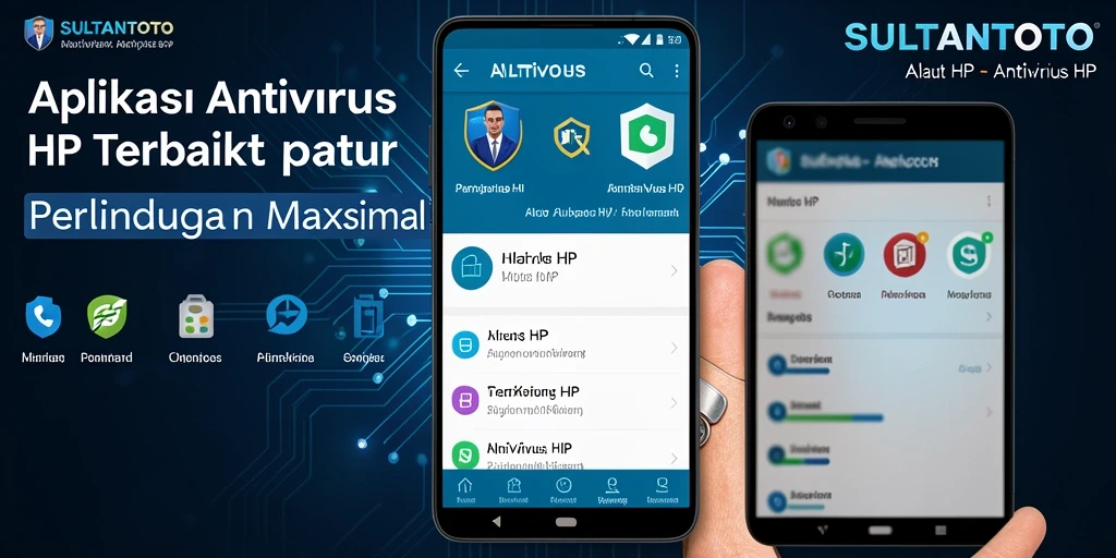 Tampilan antarmuka utama SULTANTOTO dengan fitur pemindaian antivirus.