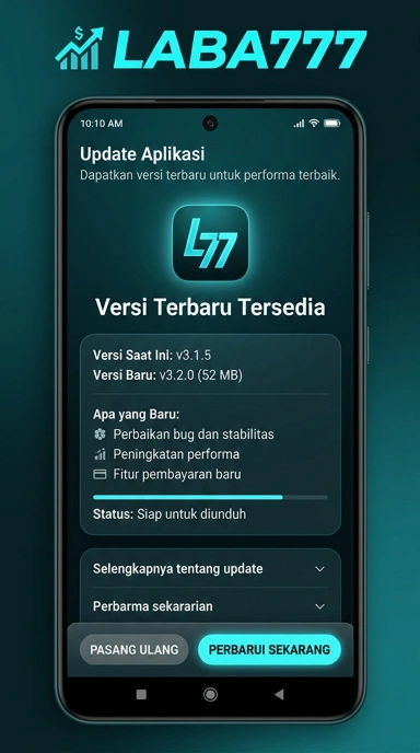 Tampilan riwayat versi laba777